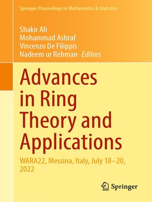cover image of Advances in Ring Theory and Applications